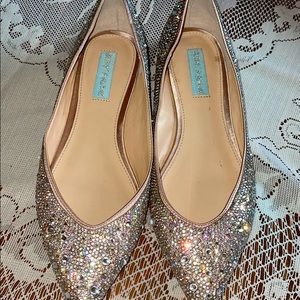 Betsy Johnson Jude Rhinestone ballet flats